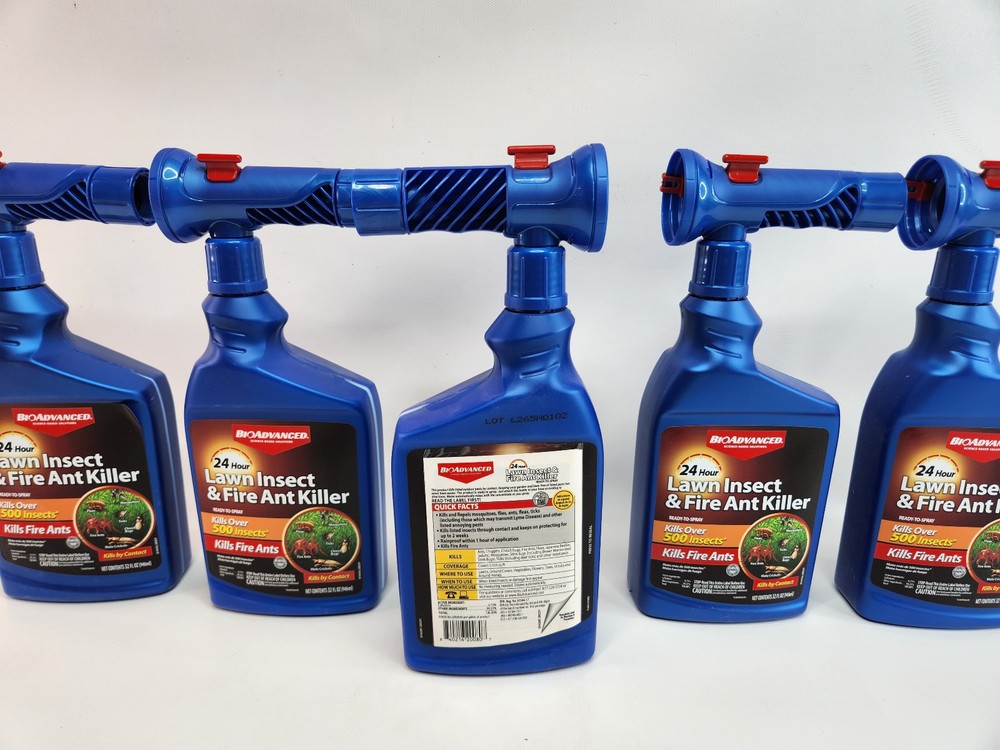 5 Pack Bioadvanced Lawn Inspect & Fire Ant Killer 32oz - Spray Ready 24 Hour