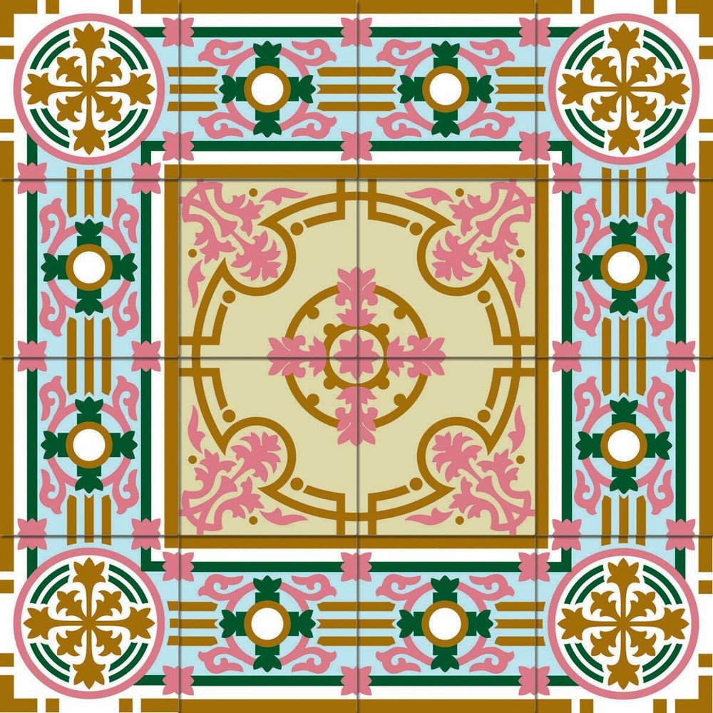 Tile Mural Barcelona Replica Pattern B073 Kitchen Wall Backsplash Marble Ceramic