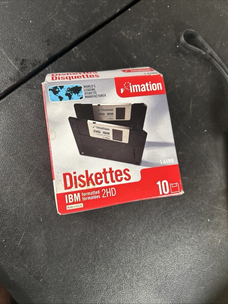 Imation Diskettes IBM Formatted 2HD 10 Pack 1.44 MB