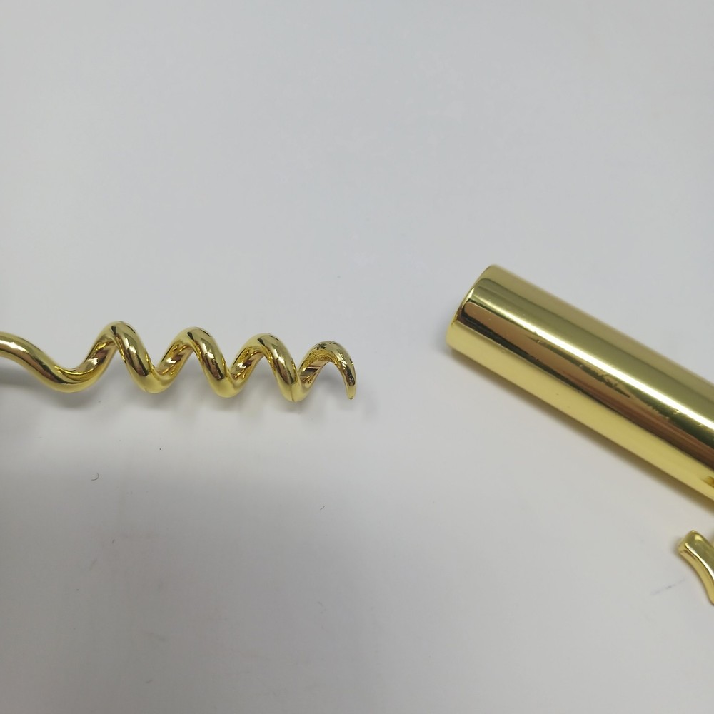 True Religion Gold Tone Key Shaped Corkscrew