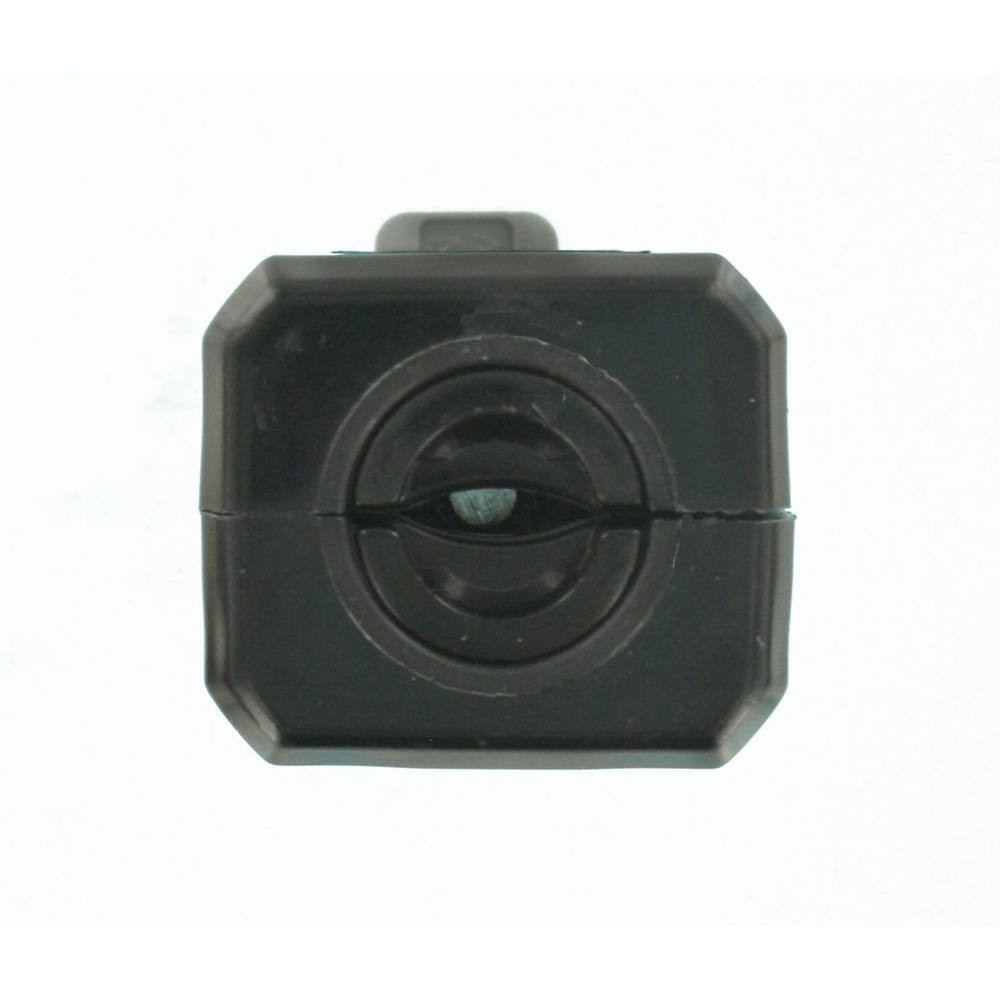 15 Amp 125-Volt Python Straight Blade Grounding Plug, Black 5256-VB