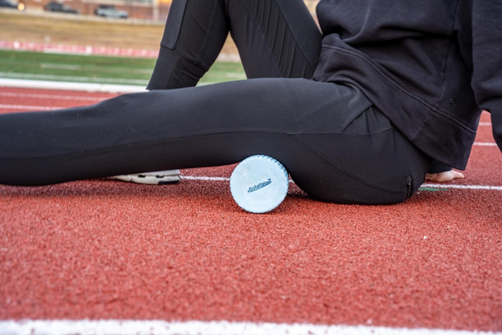 11.8 Inch Medium Density Foam Massage Roller - Light Blue Trigger Point Massa...