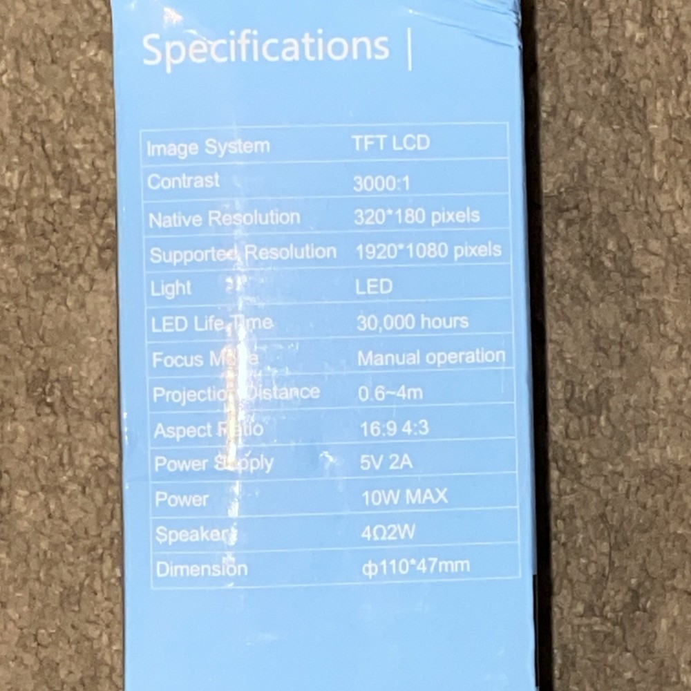 Time to Enjoy Mini Projector