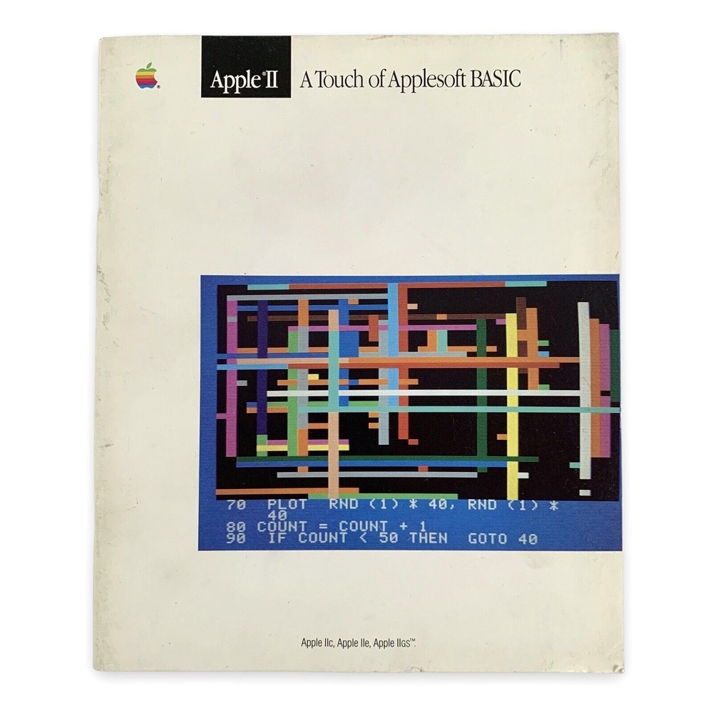 Apple II A touch of AppleSoft BASIC Tutorial Manual VTG 1986 #6