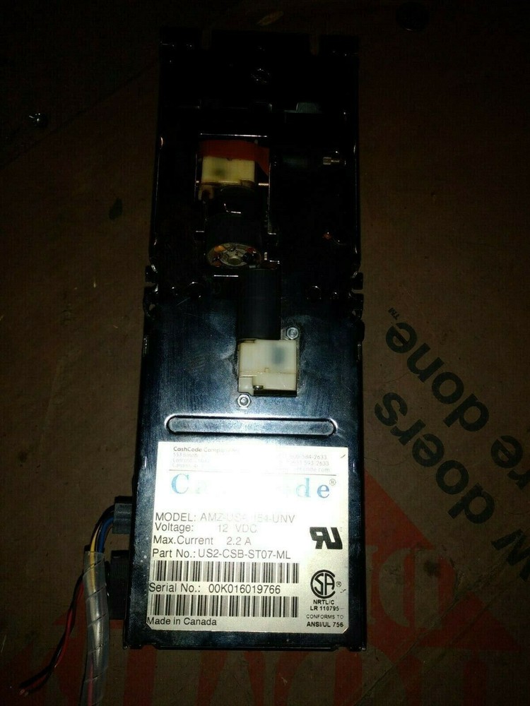 cash code amz arcade vending bill validator working