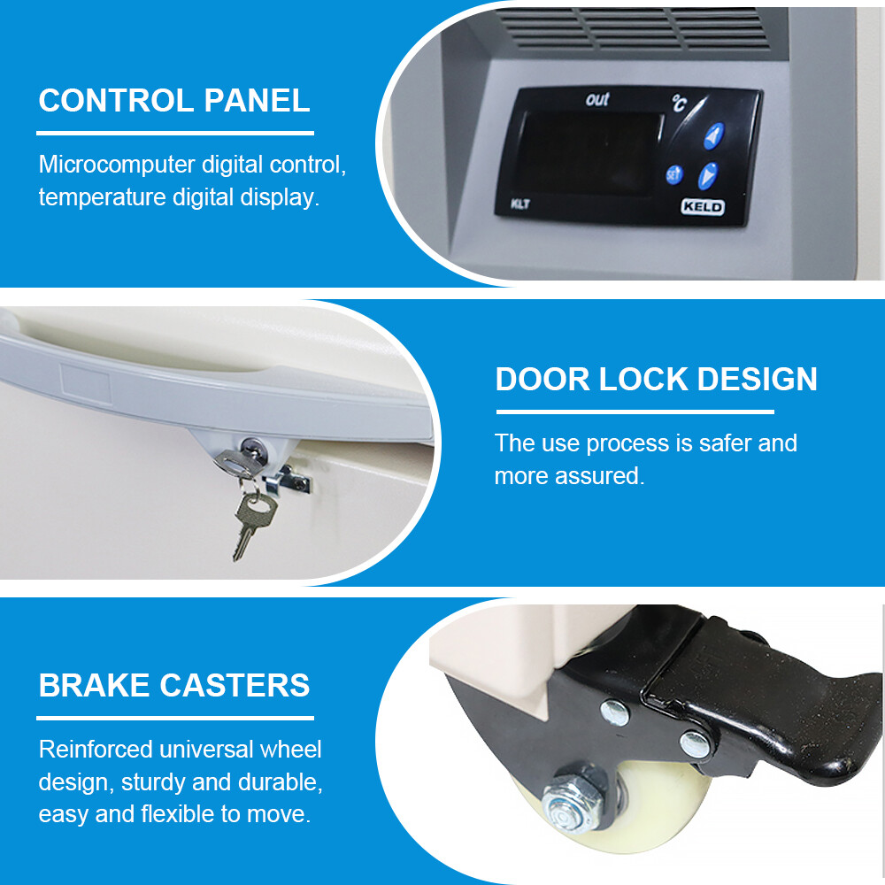-86℃ Ultra-Low Temperature Freezer 58L Lab Freezer -112 ℉ Samples Flash Freezer