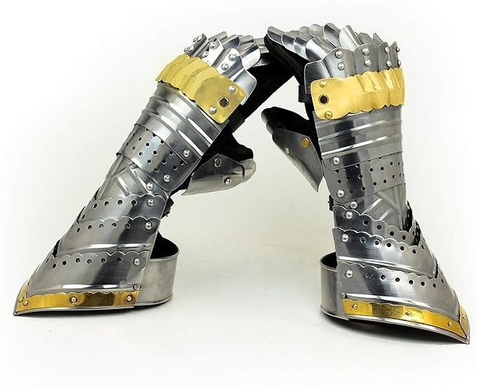 Medieval Warrior Gothic Knight Style Warrior Functional Gloves & Gauntlets gift