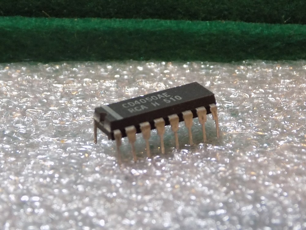 (1) RCA CD4050AE CMOS HEX BUFFER NOS