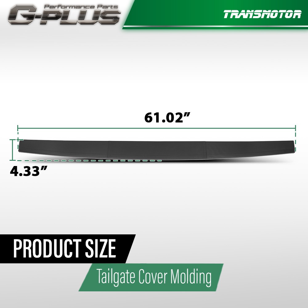 Tailgate Upper Molding Cap Protector Cover Fits Chevy Silverado Sierra 2014-2019