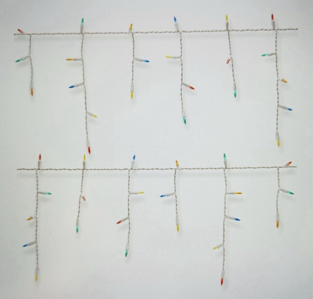 GE StayBright 150 Ct Constant Multicolor Mini LED PlugIn Christmas Icicle Lights