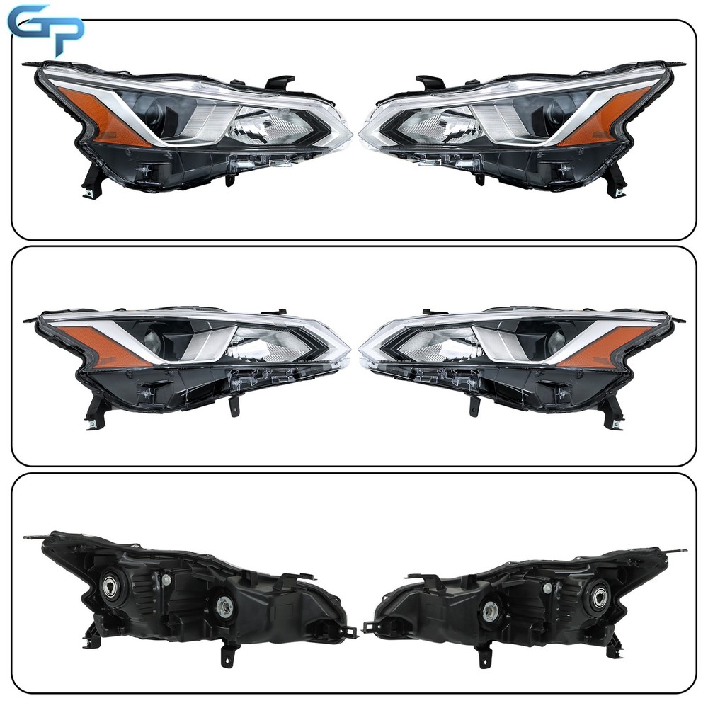 Headlight For Nissan Altima 2019 2020 Halogen Projector Pair Right+Left Side