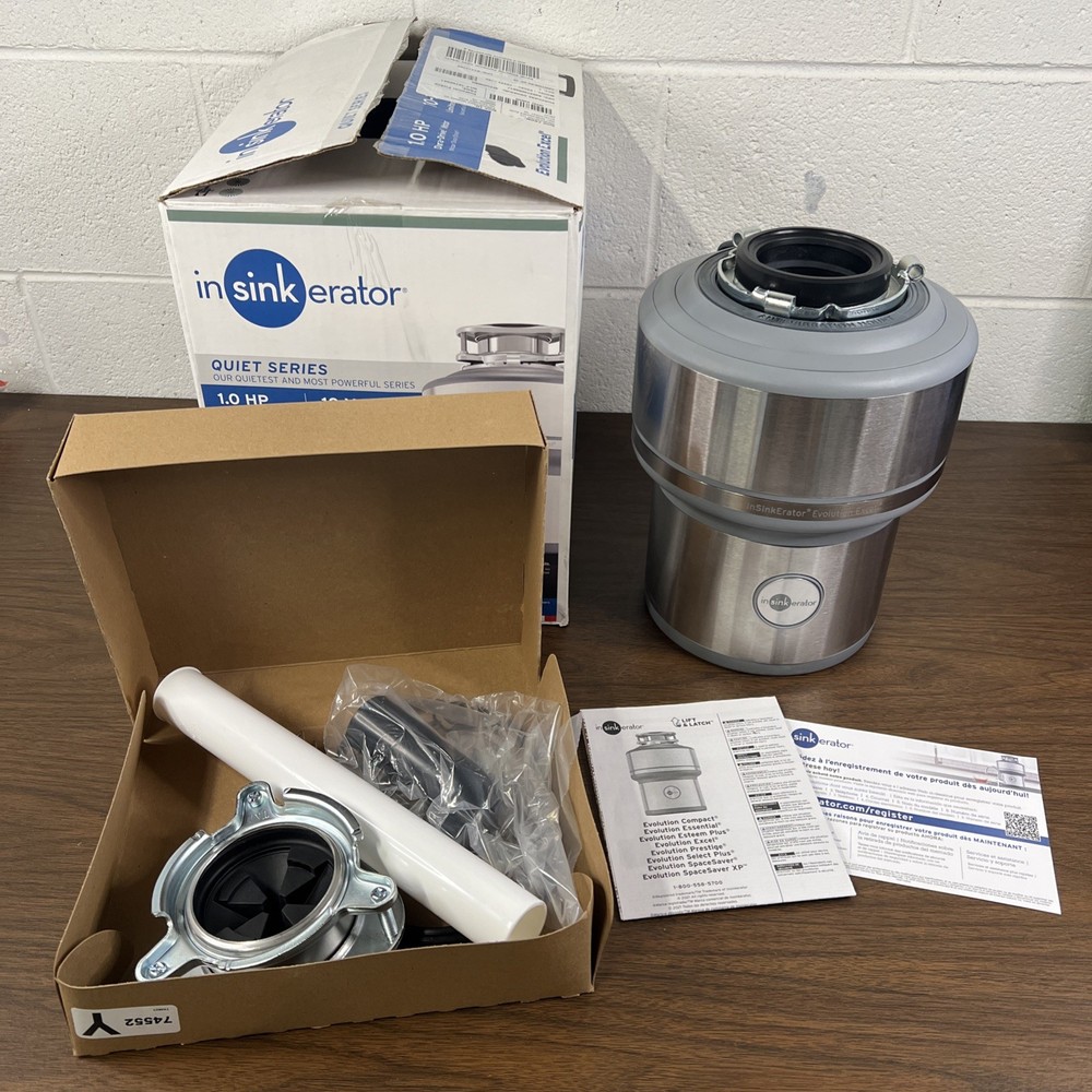 InSinkErator Evolution Excel 1.0 HP Quite Series Food Waste Garbage Disposal