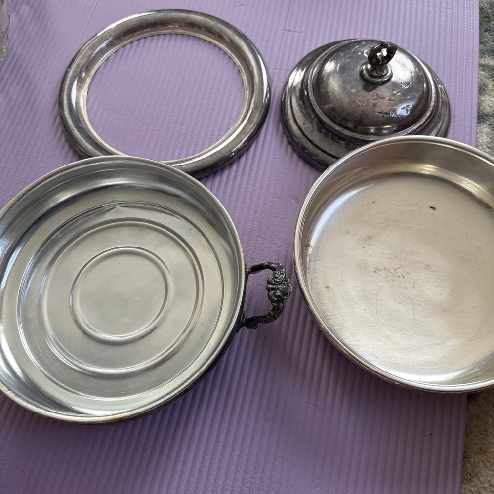Silver plate Vintage Serving Dish