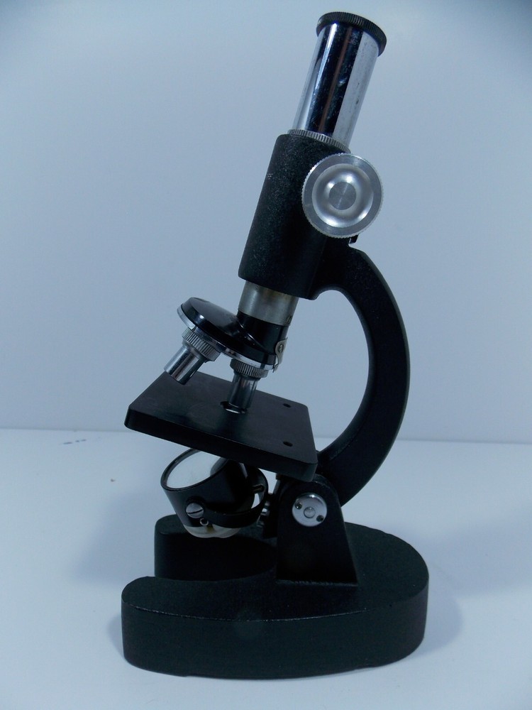 Vintage Sans & Streiffe No. 511 Lighted Microscope with Leather Case & Tools