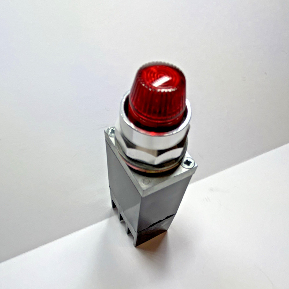 Square D Class 9001 Type JP38 Series C Panel Indicator Lamp Red 120V AC-DC