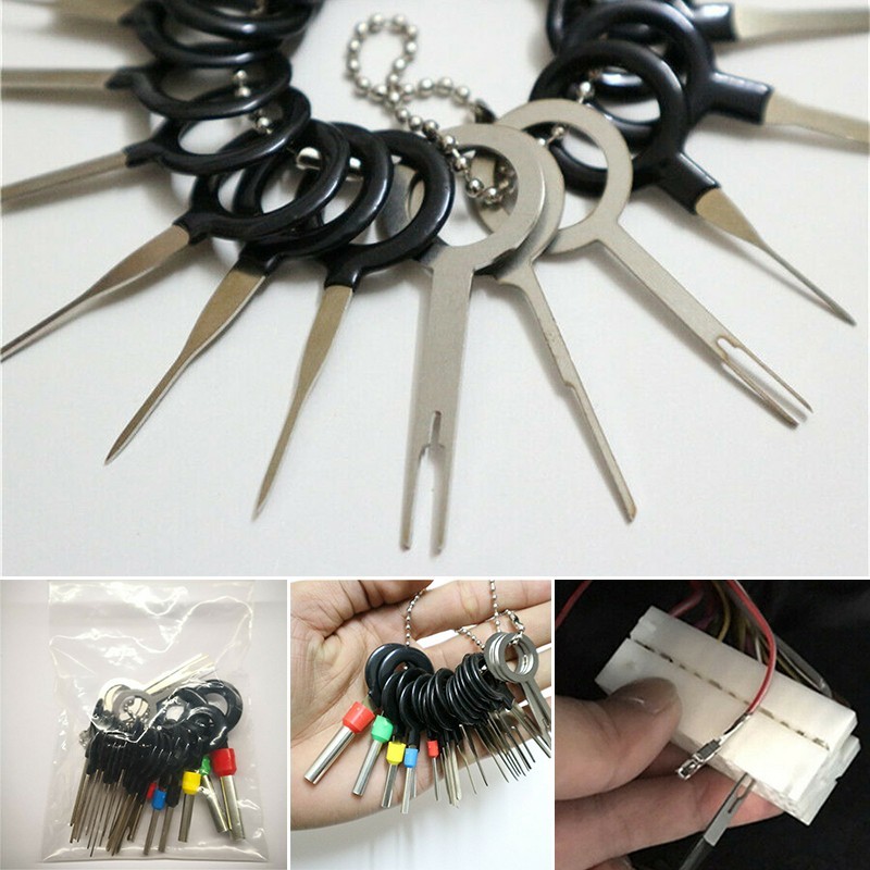 21pcs Car Wire Terminal Removal Tools Wiring Pin Puller New