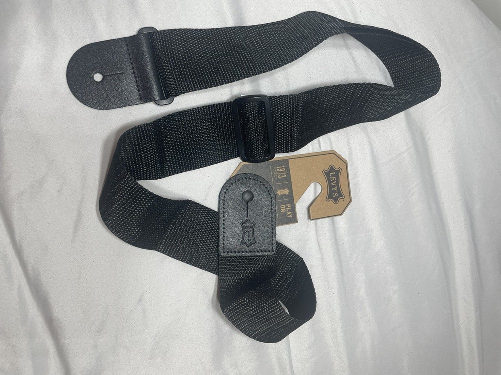 Levy's Leathers M8POLY-BLK 2" Polypropylene Guitar Strap w/ Tri-glide Adjustment