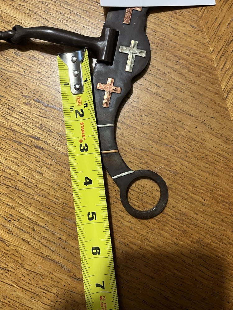 Western Snaffle bit 5” with Cooper Crosses