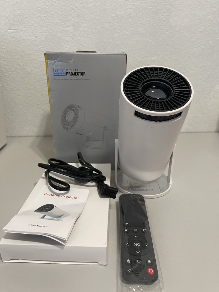 Mini Projector with WiFi and Bluetooth, 4K Projector, Portable Projector for ...