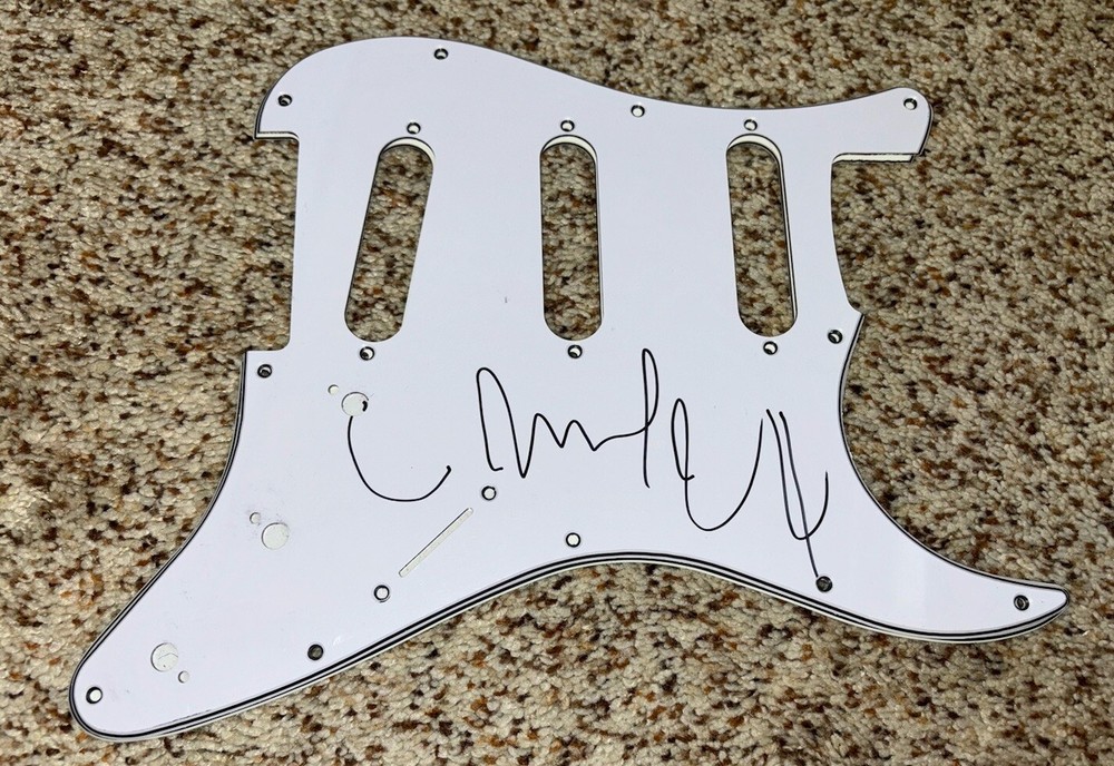Mike Mccready Signed Guitar Pickguard Pearl Jam With Proof