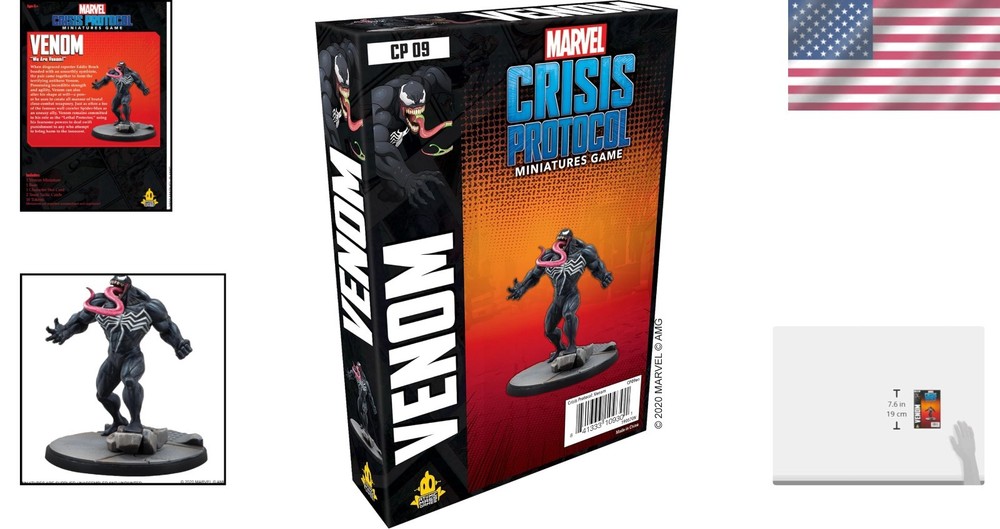 Dynamic Two-Player Marvel Crisis Protocol Venom Character Pack - 90 Min Playtime