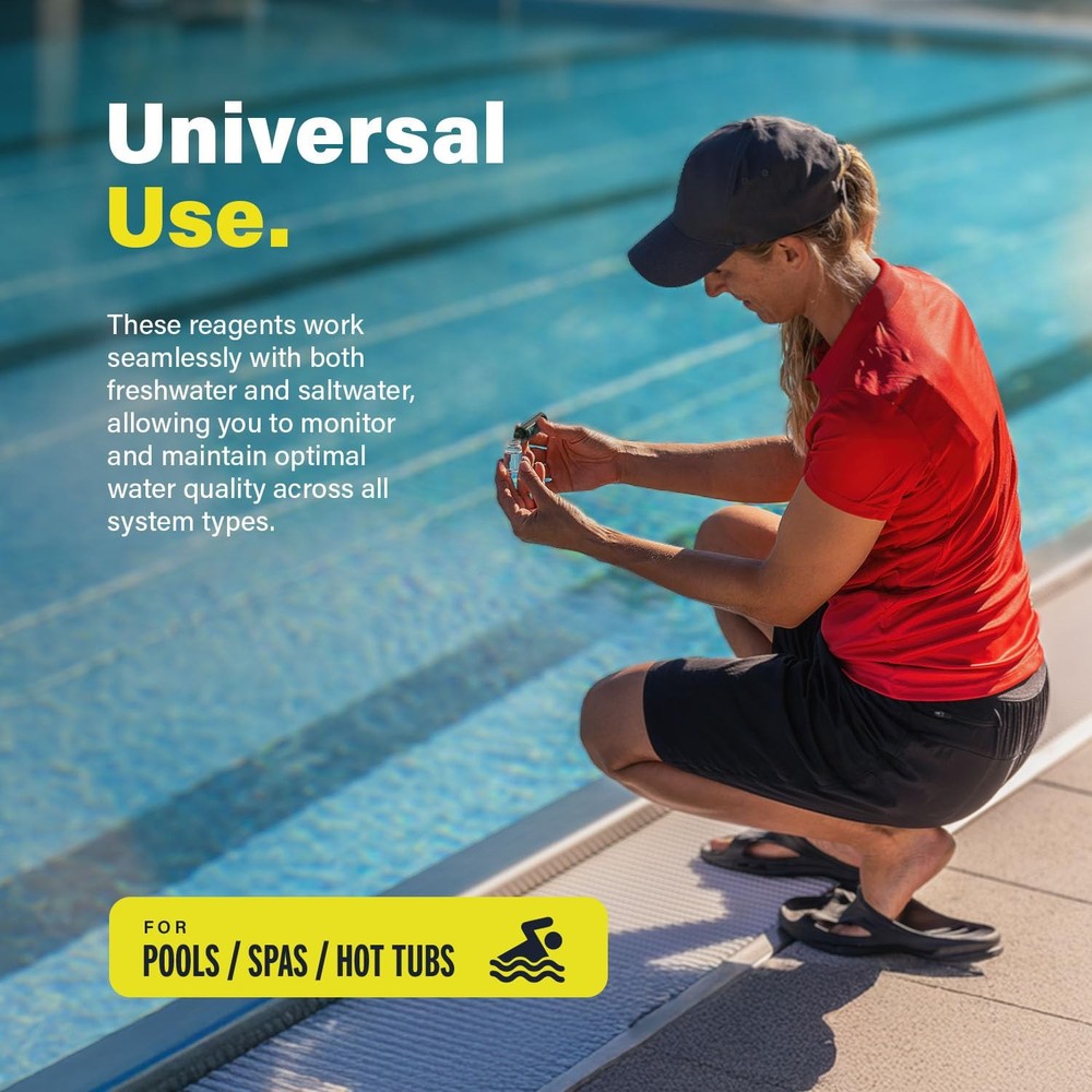 Lupo 6-in-1 Pool Test Kit Replacement Reagents | Refill