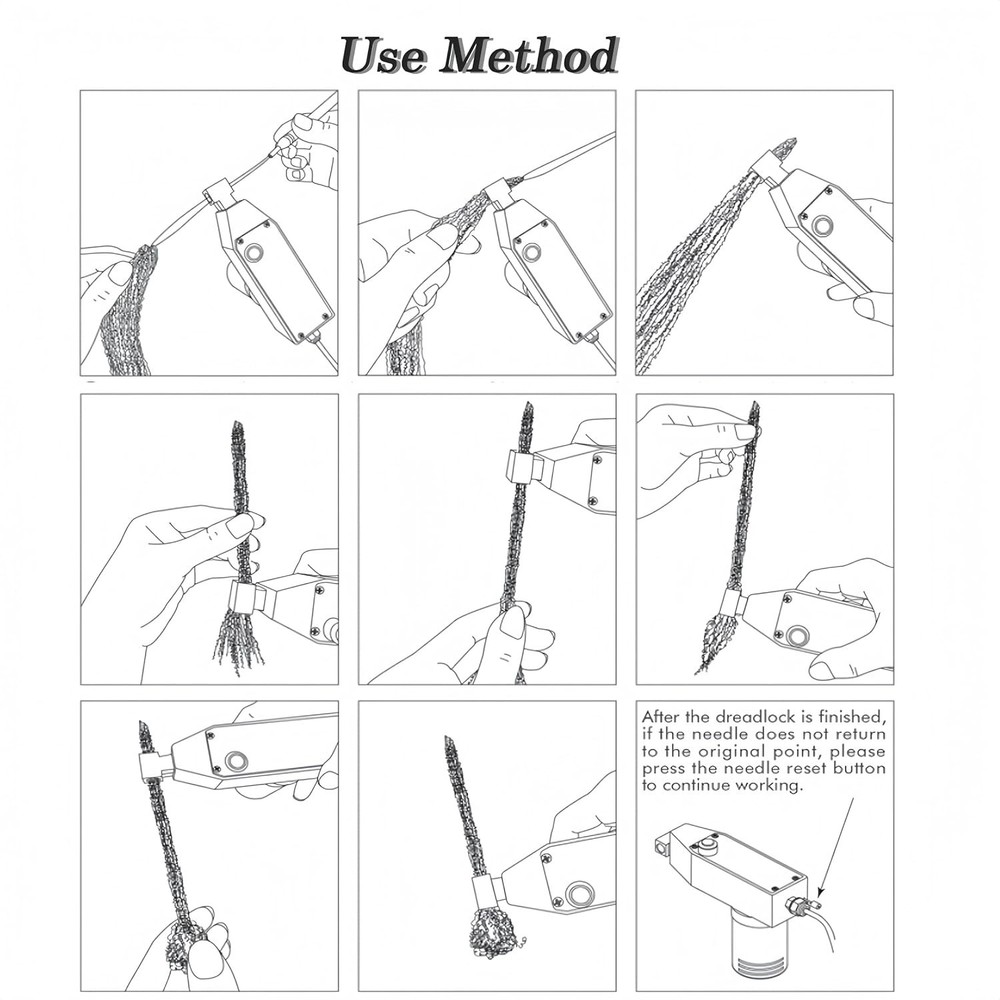 Effortless DIY Dreadlocks Machine: Fast, Portable & Adjustable for Extensions