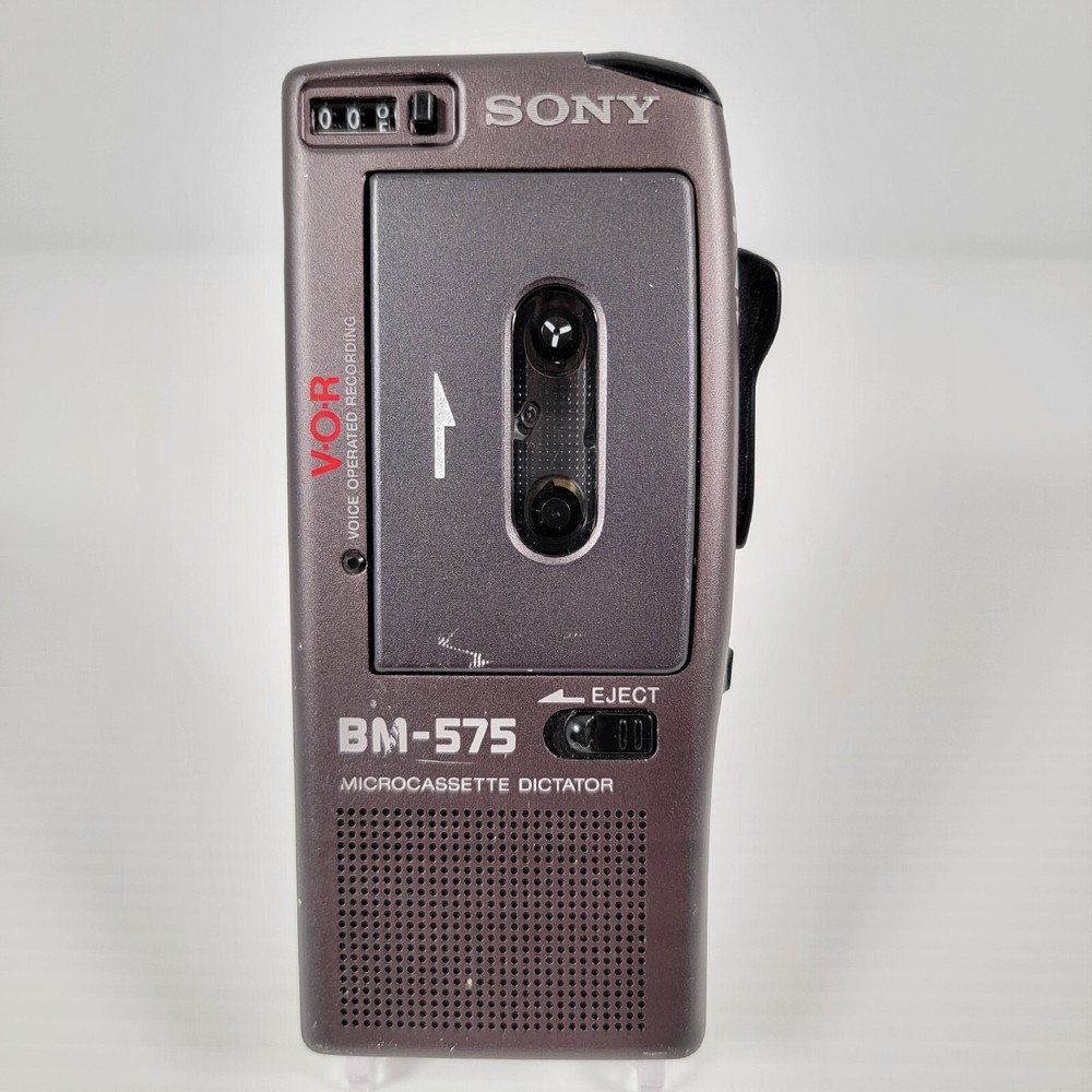 Sony BM-575 Handheld Microcassette Voice Recorder Dictating Machine VOR