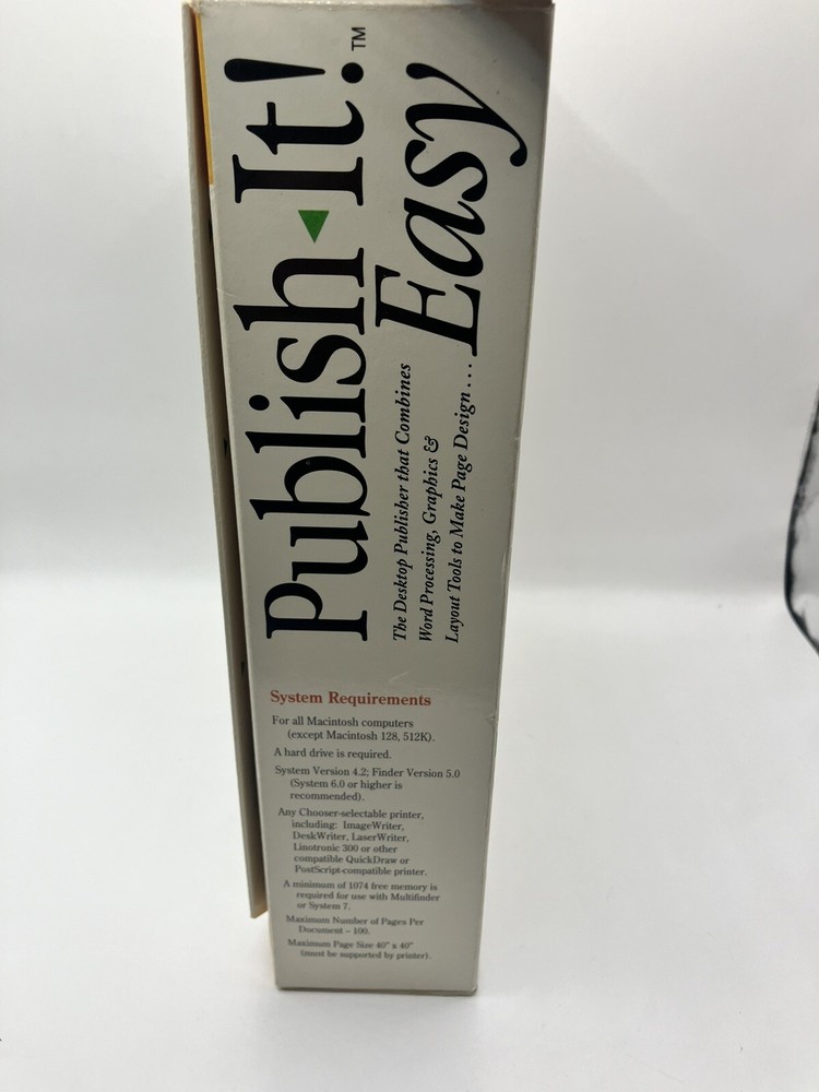 Timeworks Publish It! Easy Version 3.0 for Macintosh MacUser Winner