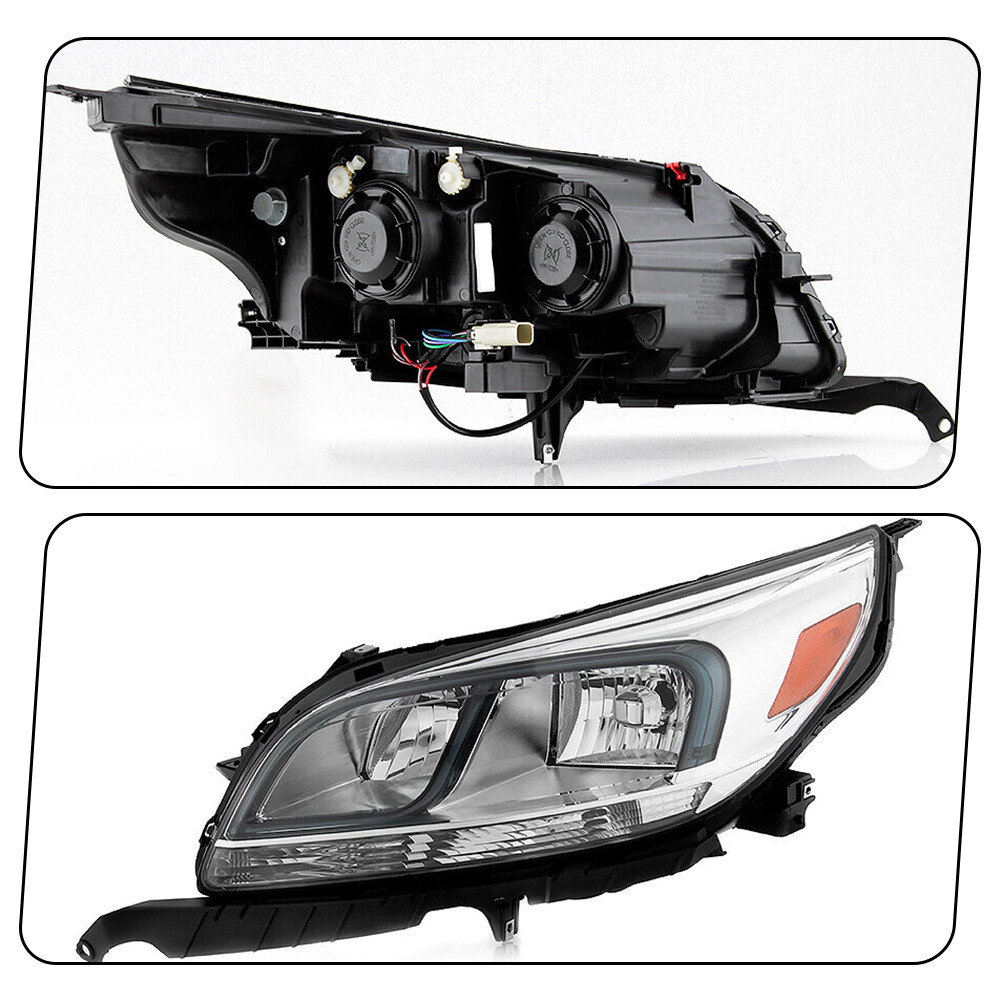 Headlight For 2013-2015 Chevy Malibu LS 2016 Limited LS Halogen w/ Bulb Driver