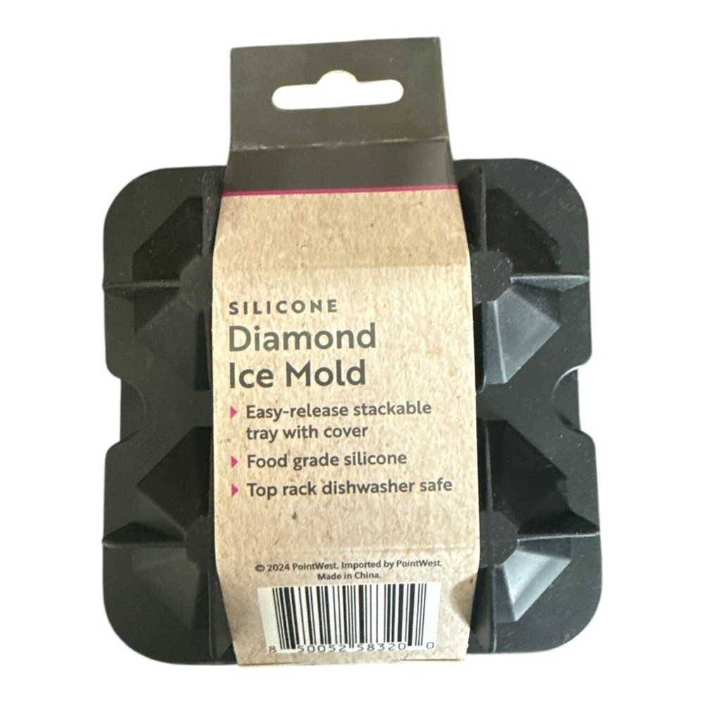 Silicone Diamond Ice Cube Mold Flexwell brand