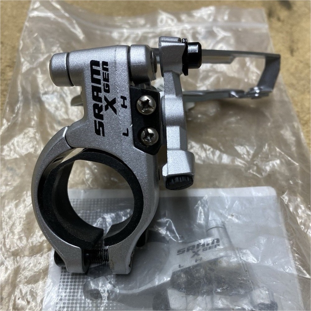 SRAM X Gen Clamp-on Dual Pull Front Derailleur Silver 1-1/8”