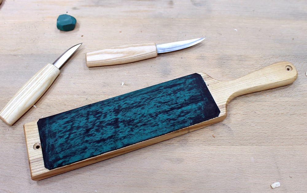 Leather Paddle Strop Dual-Sided Paddle Strop Leather Strop Sharpening Tools TOP