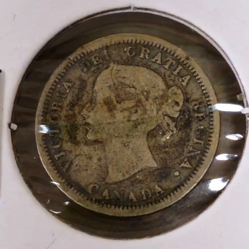 1870 Canada 5 Cents - Better Grade - Original