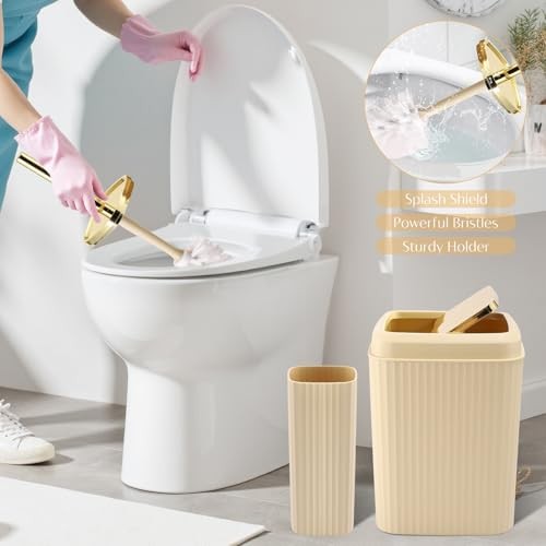 17PCS Bathroom Accessory Set Bathroom Set Bathroom Bath Set Beige