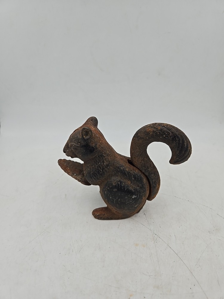 Vintage Squirrel Nutcracker Cast Iron Metal