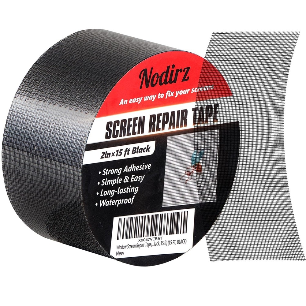 High-Quality Waterproof Window Screen Repair Tape - Quick Fix Solution, 15 FT