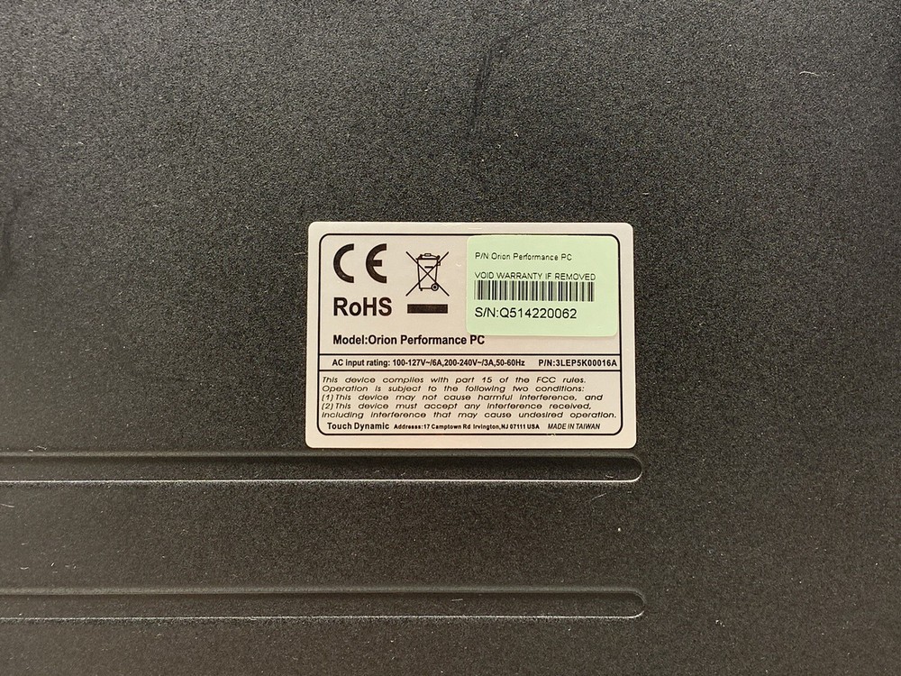 Touch Dynamic Orion Performance PC | Intel Celeron G540 @ 2.50GHz | #T728