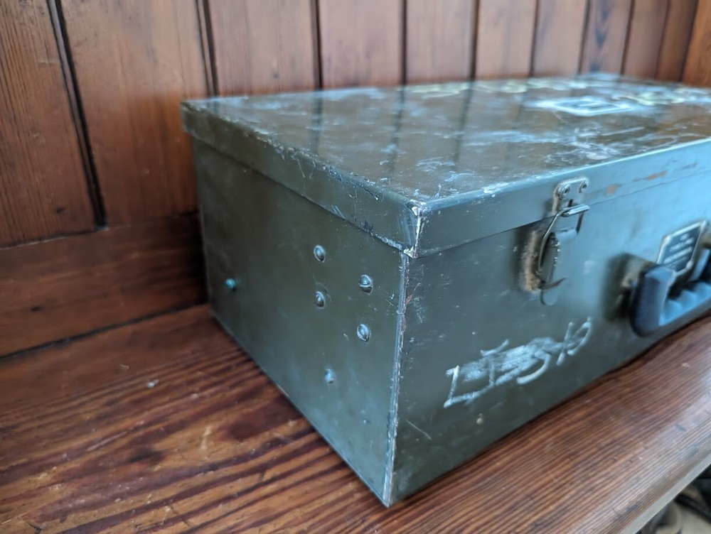 vintage military anemometer wind meter