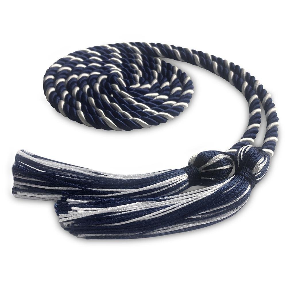 Endea Graduation Single Honor Cord Navy Blue/White