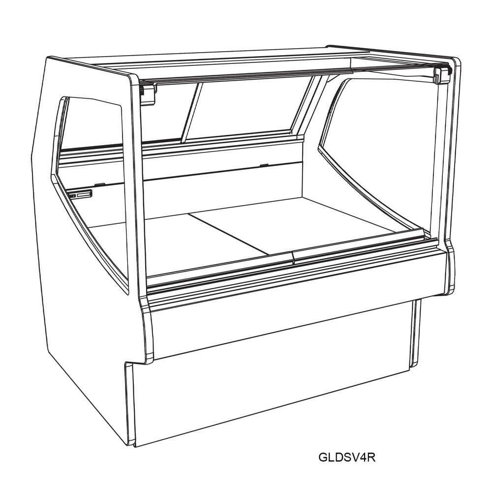 Structural Concepts GLDSV5R Refrigerated Deli Display Case