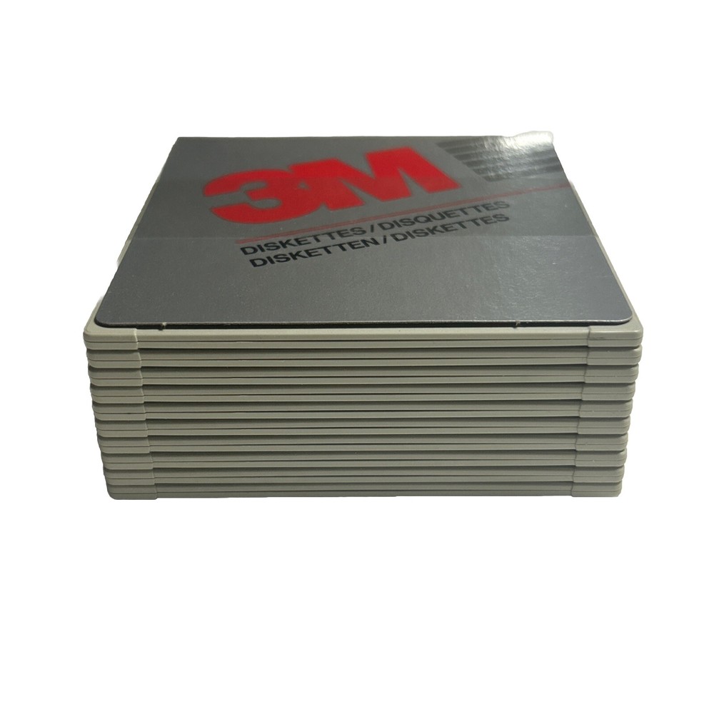 3M 5.25" HD DS Diskettes - 10 Count US Made Floppy