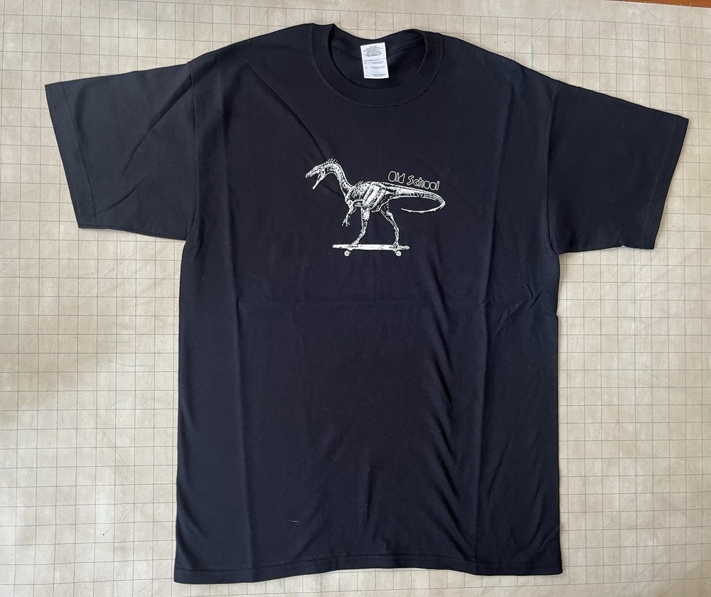 Ole School Skating Dinosaur