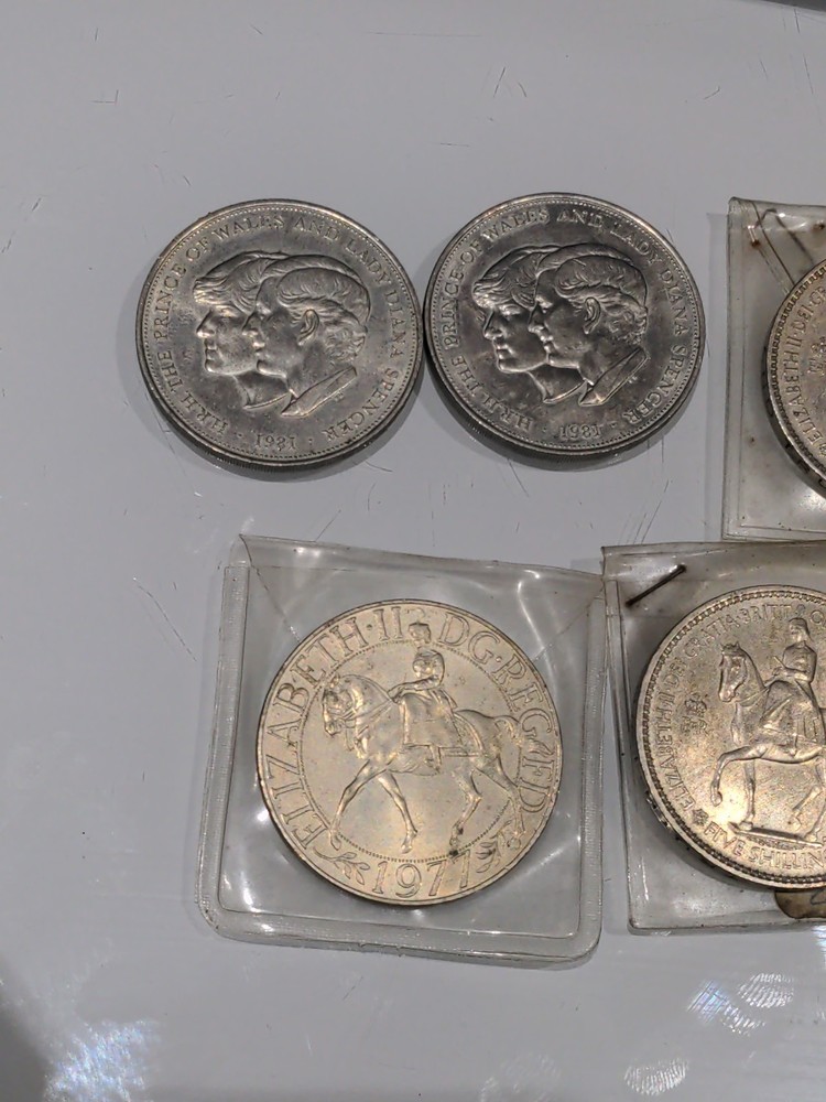 Various Old British Coins 1953 1965 1977 1981