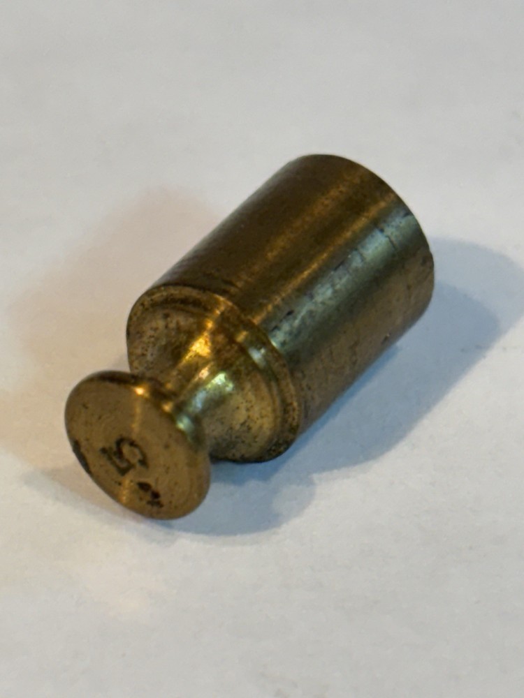5g Replacement Brass Scale Weight Vintage #2