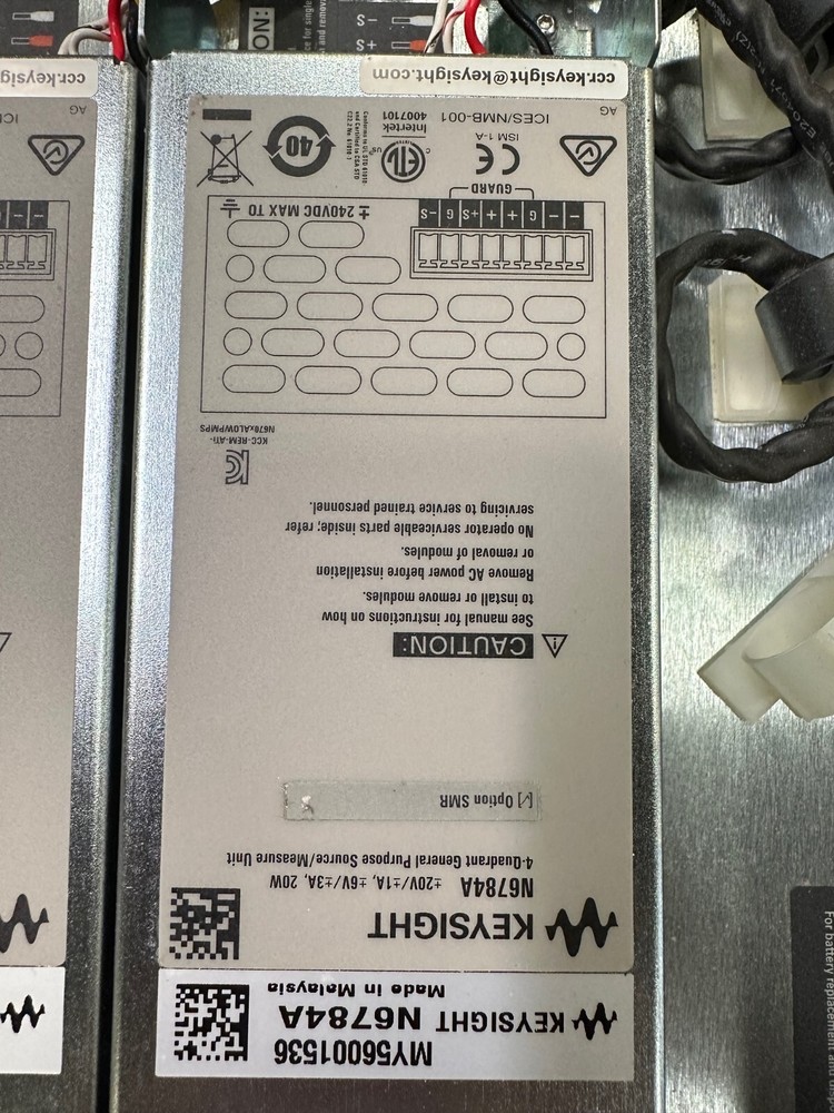 Keysight N6784A Source/Measure Unit, General Purpose, 4Quadrant, Inc Callbration
