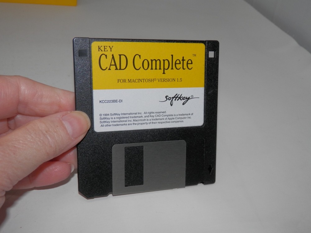 Key CAD Complete for Mac Version 1.5 • 3.5" Floppy Big Box 1994 Vintage Software