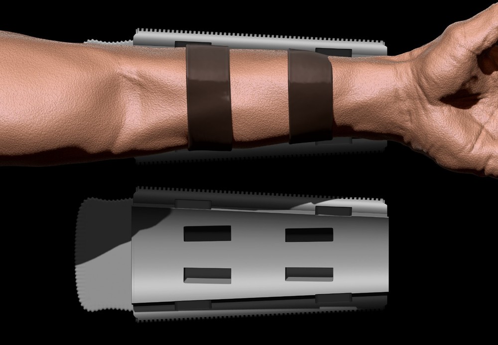 Predator Gauntlet Forearm Left scale 1:1 File STL-OBJ for 3D printer