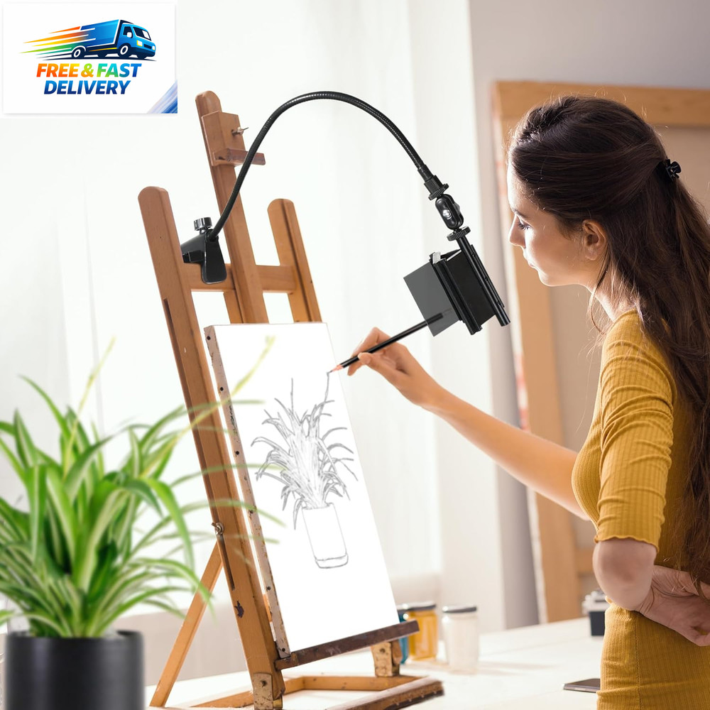 Camera Lucida Drawing Tool,Multi-Angle Fixture,Adjustable Pea Jig Projector Can