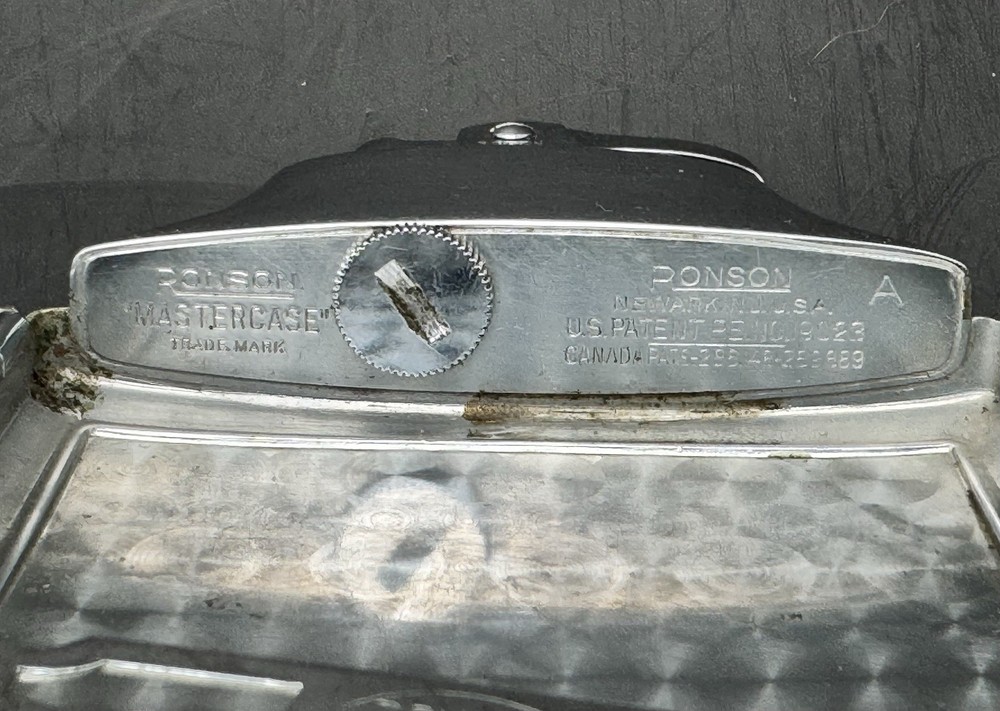 Vintage Ronson Art Deco ~ Mastercase Cigarette Case & Lighter, Very Nice!